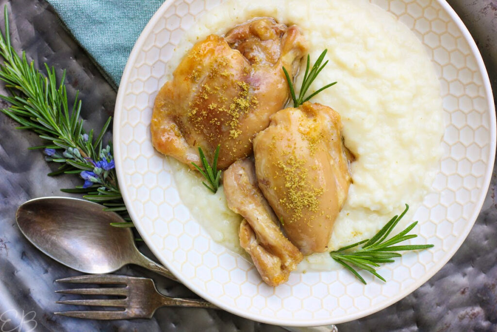 RosemaryHoney Chicken with Smashed Cauliflower (Paleo, AIP, Keto) Eat Beautiful