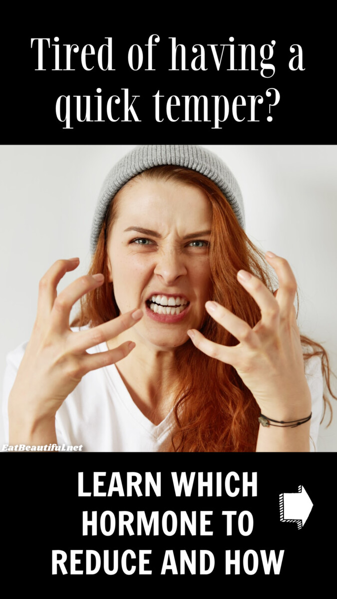 woman looking very angry with words: Tired of having a quick temper?