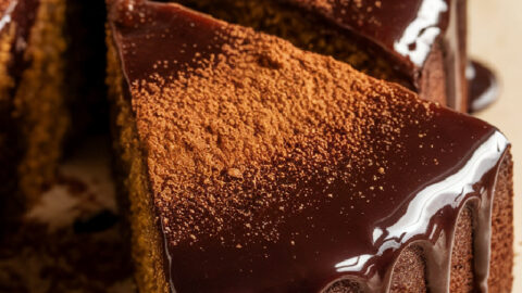 Dark Zucchini Chocolate Spice Cake (Paleo, GF, nut-free, coconut