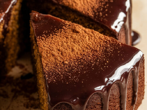 Dark Zucchini Chocolate Spice Cake (Paleo, GF, nut-free, coconut
