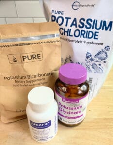 4 different kinds of potassium