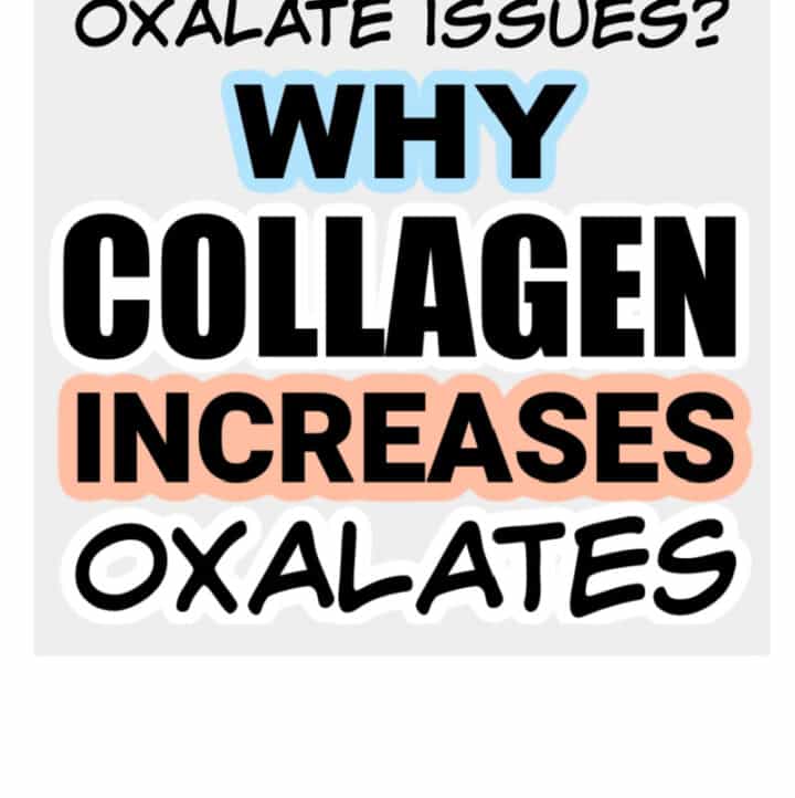 why collagen increases oxalates text overlay