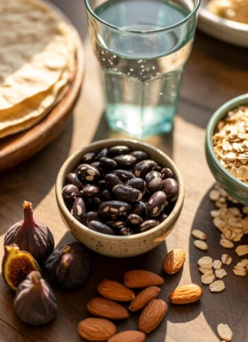 high calcium foods that aren't dairy on table