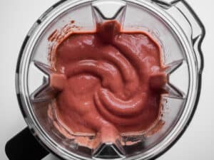 blended constipation smoothie with cacao and beets
