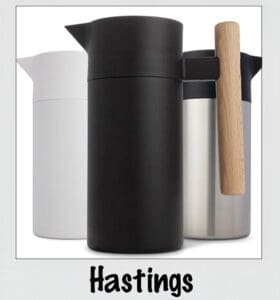 The Hastings Carafe with carafe name overlay