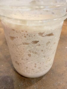 my active rice sourdough starter
