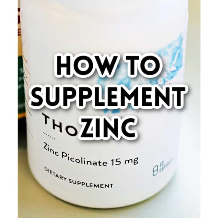how to supplement zinc text overlay on photo of zinc bottle