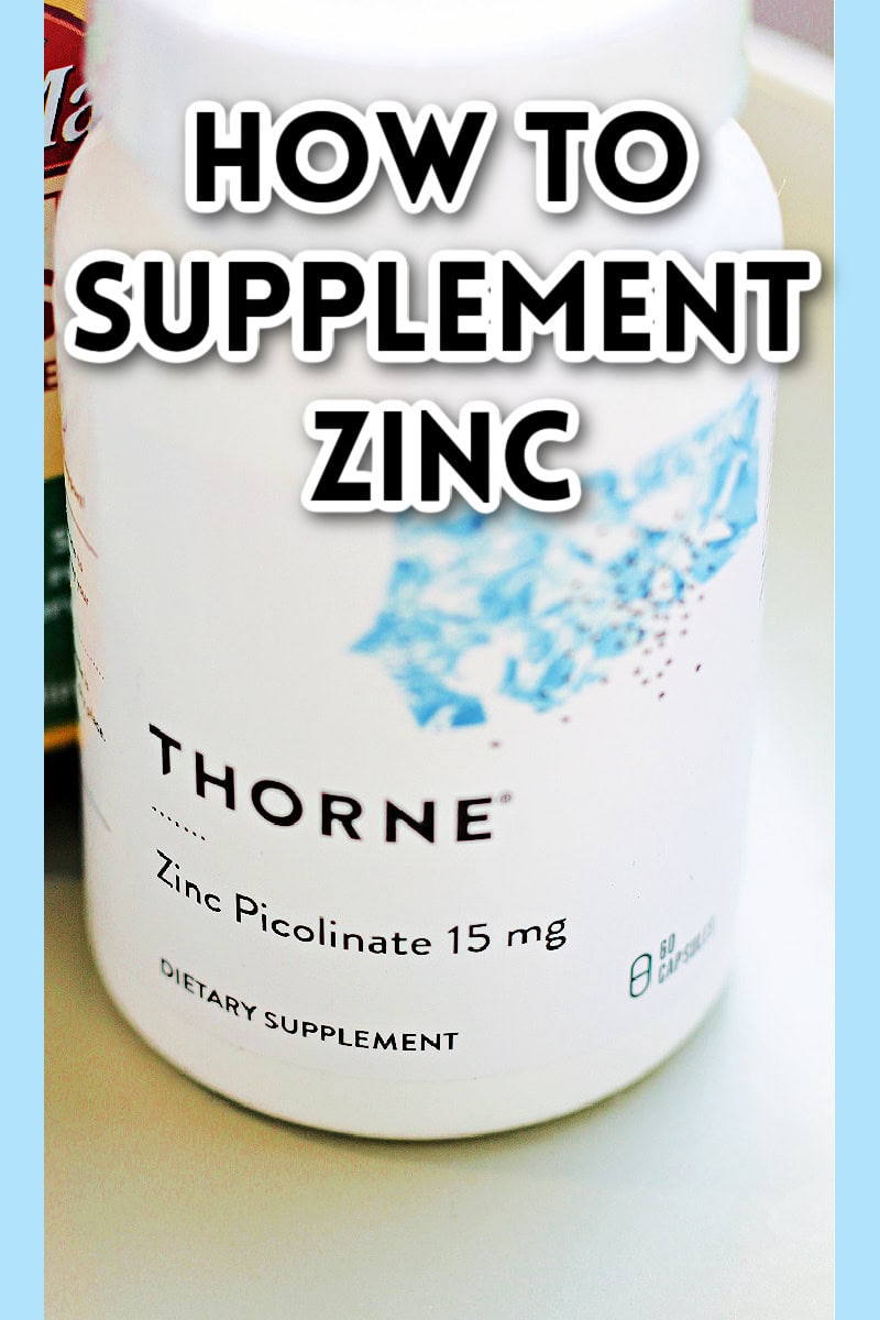 how to supplement zinc text overlay on photo of zinc bottle