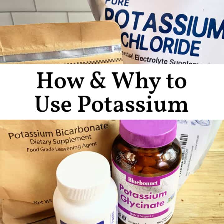 4 compoundings of potassium with title: How and Why to Use Potassium