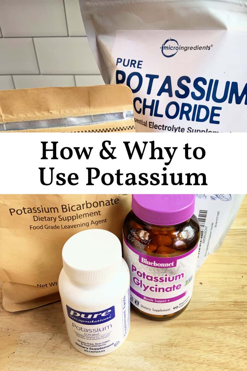 4 compoundings of potassium with title: How and Why to Use Potassium
