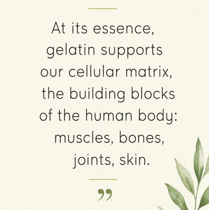 benefits of gelatin quote