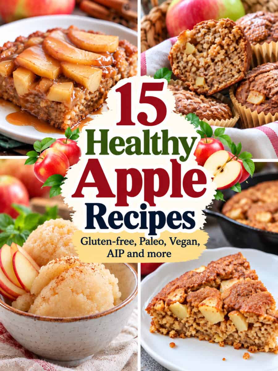 15 healthy apple recipes with 6 images