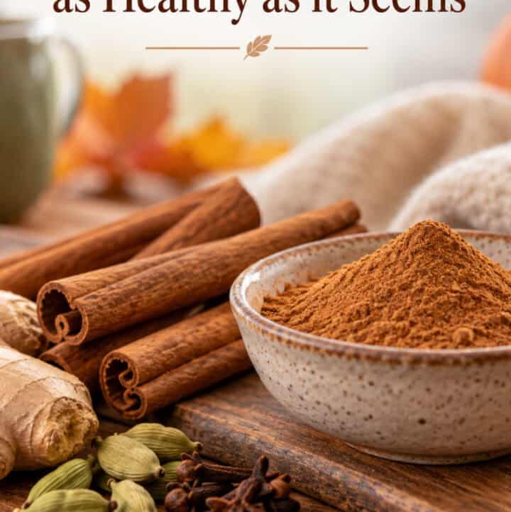images of cinnamon with article title overlay: Why Cinnamon May Not be Healthy