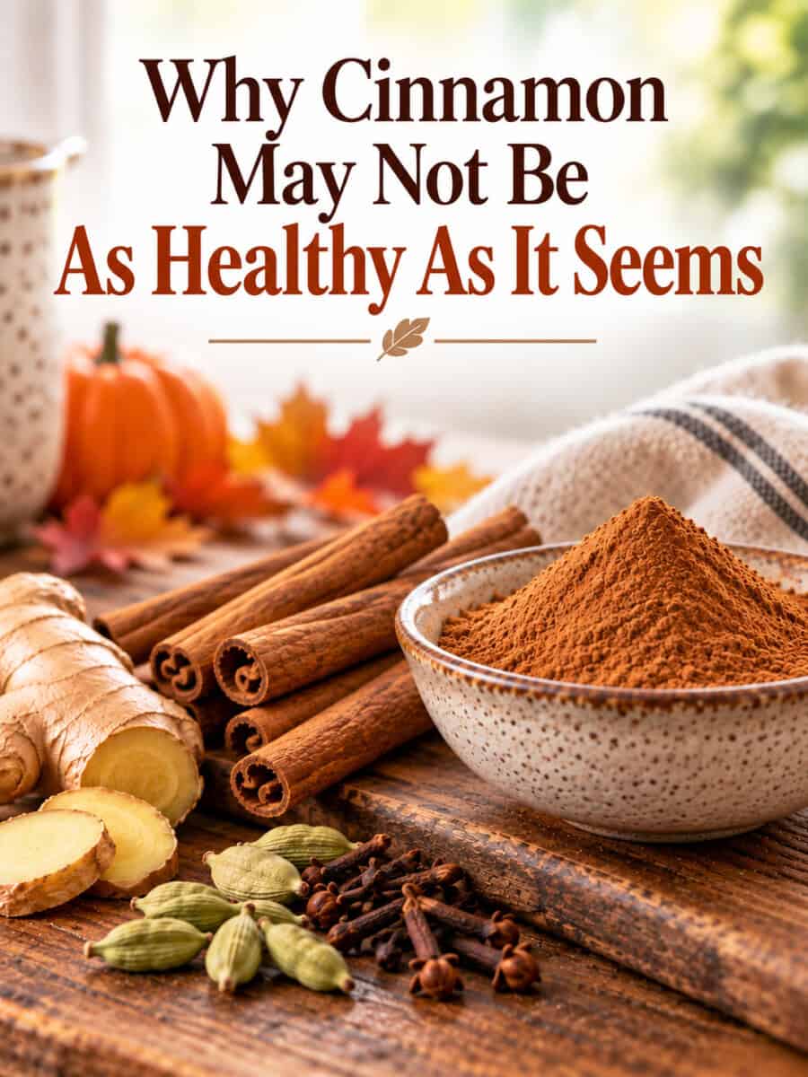 is cinnamon good for you text overlay with images of cinnamon