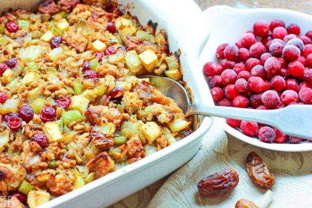 I mean it when I say this the best AIP Stuffing recipe anywhere! ❣️Beautiful, delicious and so satisfying. Lovely abundant ingredients … and real but easy-to-make AIP bread. 😋🙏🏾💖
Recipe link in profile: @meganstevenseatbeautiful https://eatbeautiful.net/aip-paleo-stuffing-holiday-side-dish/
Happy Thanksgiving, American friends!!🥰
❤️
#aipdiet #aiprecipes #aip #aippaleo #aipprotocol #autoimmuneprotocol #autoimmunepaleo #stuffing #stuffingrecipe #aipstuffing #paleo #eggfree #nutfree #glutenfree #thanksgiving #holiday #sidedish #sidedishes #eatbeautiful #cassavaflour #recipe #recipes