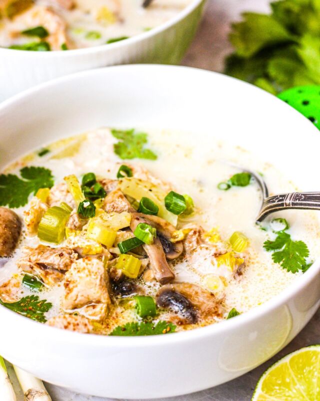 Tom Kha Gai is that Thai soup everyone loves and almost everyone can eat. Perfect for AIP, Keto, Paleo, Whole30, GF… With the snow and rain, it’s sooo soup time with rich nourishing meat stock. Plus, this recipe is actually easy to make with a short prep time. 💆‍♀️🌊☺️
Recipe link in profile: @meganstevenseatbeautiful https://eatbeautiful.net/aip-tom-kha-gai-paleo-whole30-keto/
🌤
#eatbeautiful #tomkhagai #aipdiet #aiprecipes #aip #aippaleo #aipprotocol #ketorecipes #ketomeals #ketodiet #ketodinner #paleorecipes #paleodiet #paleodinner #paleo #whole30 #whole30recipes #whole30dinner #healthysoup #antiinflammatorydiet #instantpotrecipes @instantpoteats #instantpoteats #thaisoup #huffposttaste #soupfordinner